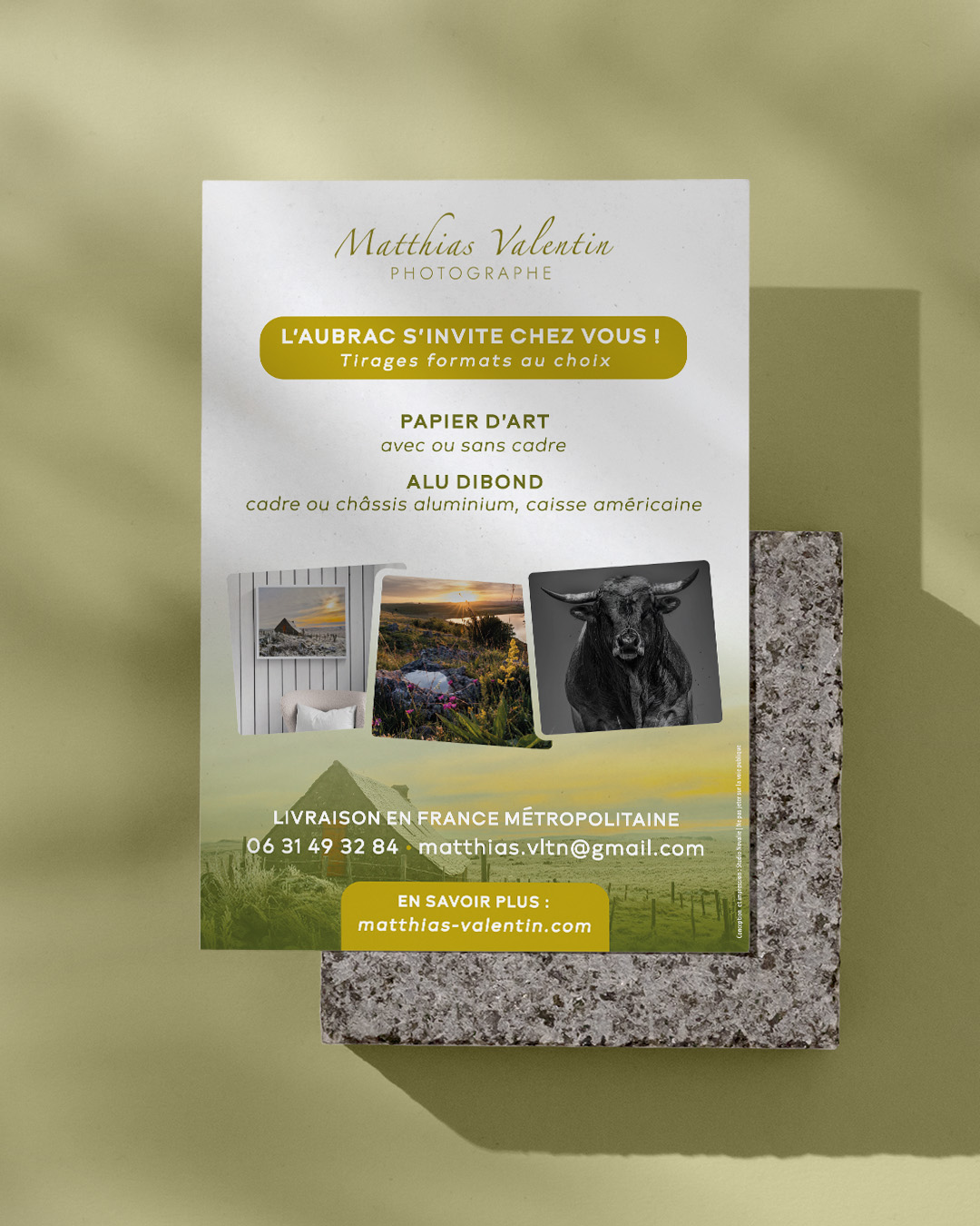 Création flyer Matthias Valentin Lozère